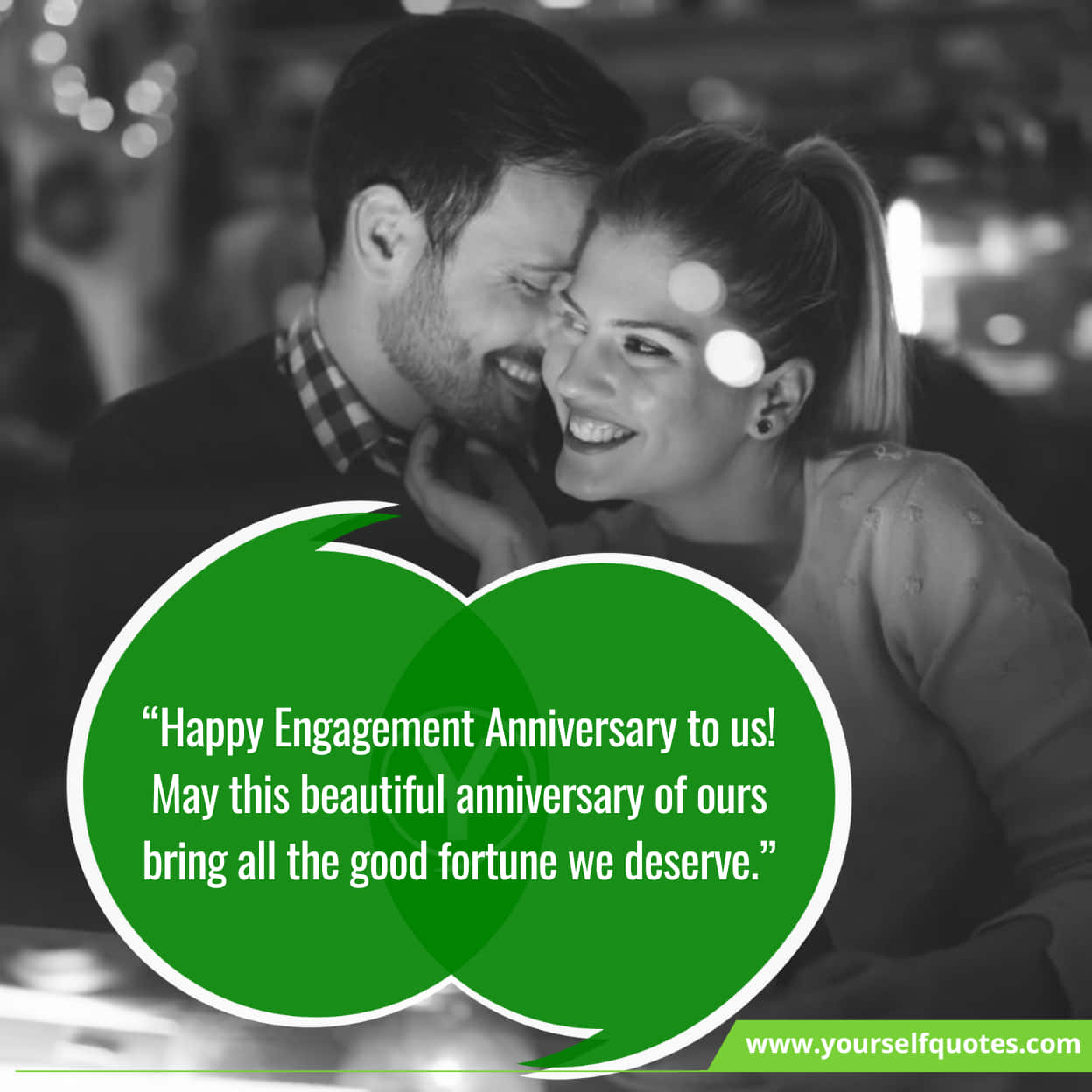 Cheerful Exciting Happy Engagement Anniversary Wishes