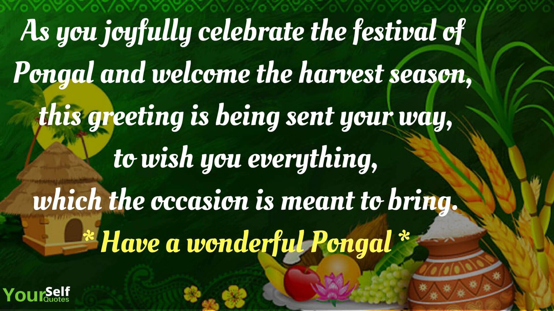 Happy Pongal Festival Wishes Photo