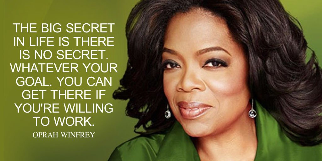 Oprah Winfrey Quote Images on work