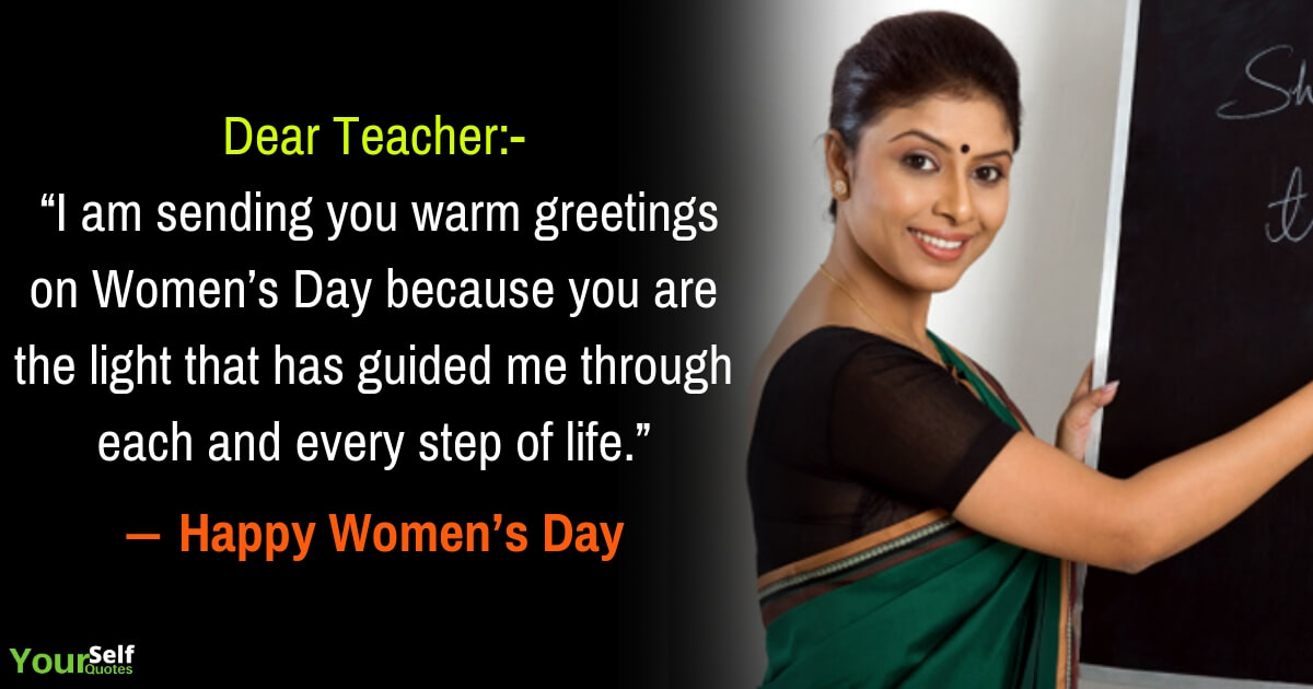 Womens Day Wishes for Teachers